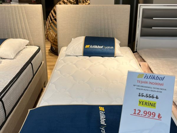 İstikbal Dreamwell Yatak Alfa L Baza Nova Başlık 90x190 (Teşhir)