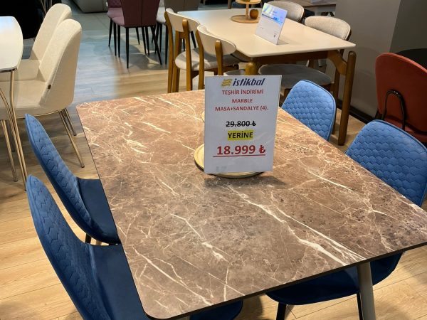 İstikbal Marble Masa Takımı (Teşhir)