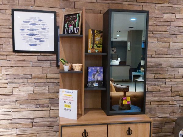 İstikbal Vista TV Yan Alt + Yan Camlı Dolap (Teşhir)