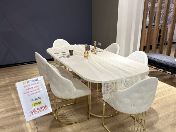 İstikbal Blanca Masa Sandalye Takımı (Teşhir)